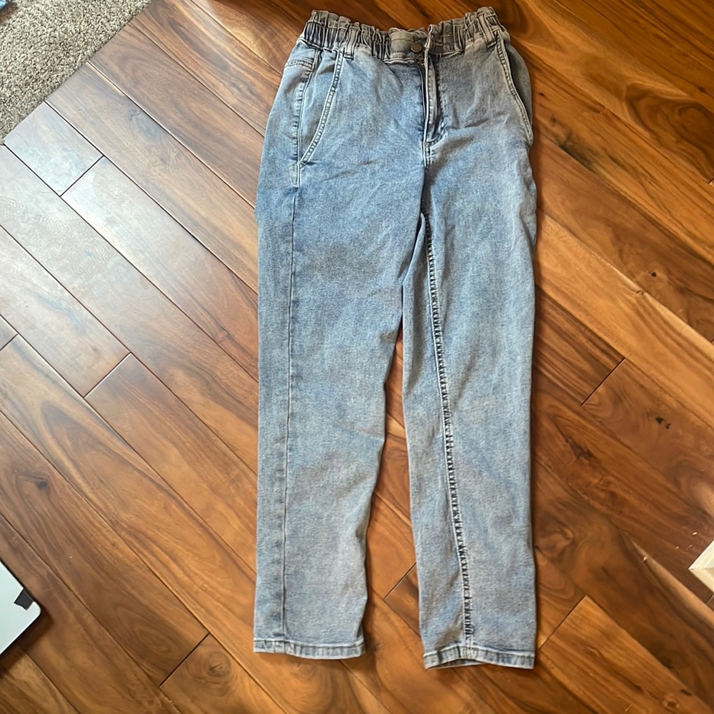 High waisted mom jeans